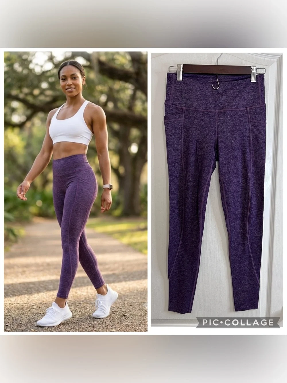 Athleta Women's High-Rise Purple Active Leggings size S